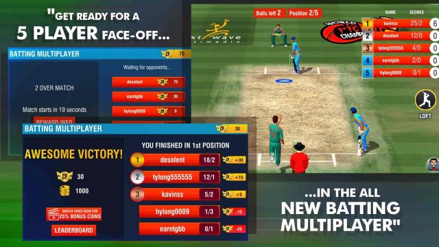 World Cricket Championship 2 Mod Unlimited Coin