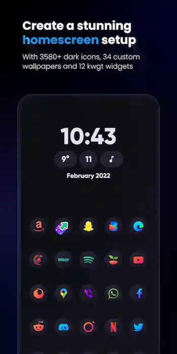 Hera Dark Circle Icon Pack Patched Apk