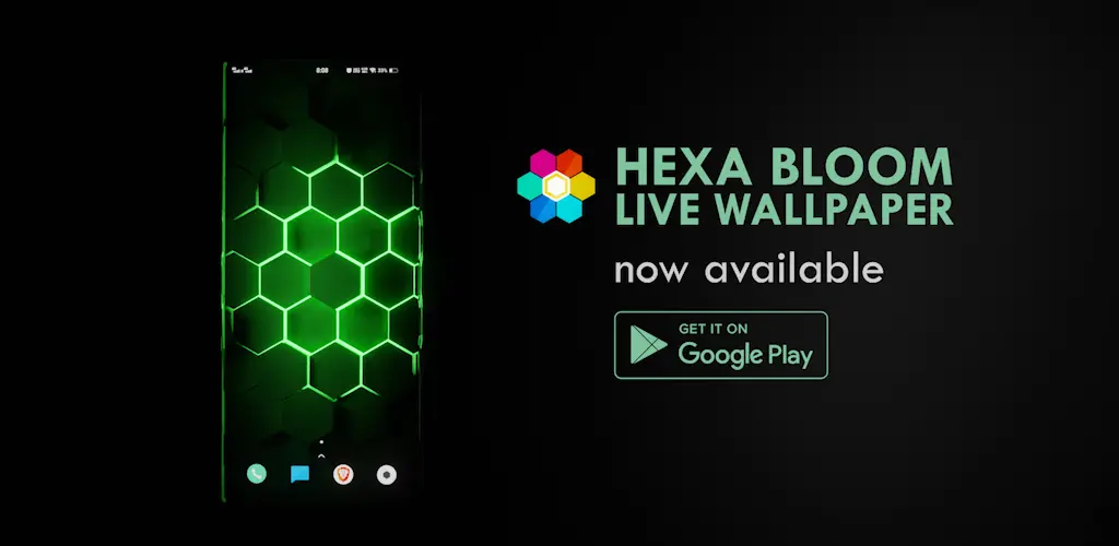 Live Wallpaper Hexa Bloom 1